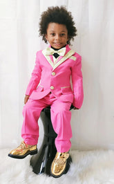 2024 Kids 3 Piece Suit Boys Tuxedo Shawl Lapel Children'S Formal Suits for Wedding Dress Suits JTZ006